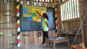 Mary Jane during her teaching demonstration, where her skills were considered in the selection of new teachers