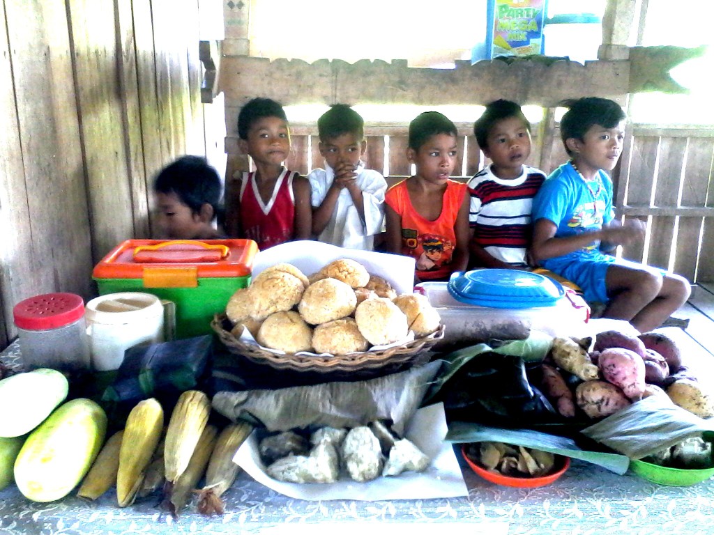 Learners await the healthy feast prepared for them in celebration of Nutrition Month in July