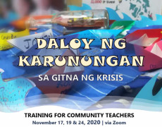 Tuluy-tuloy ang Daloy ng Karunungan:  Online Training for Sama-Bajau Community Teachers