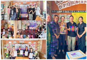 Celebratory Gathering and Handover Day First picture from L-R: Yanna Cariño from CFI, Loreta Sta. Teresa and Wilbert Sajulga from ADZU- CCES, Rensi Pua from CFI, Community Teachers- Suraya Saikulah and Relinda Montimor, Edgar Ampil and Laika from Insight, and Kenneth Abellanosa from SSI 